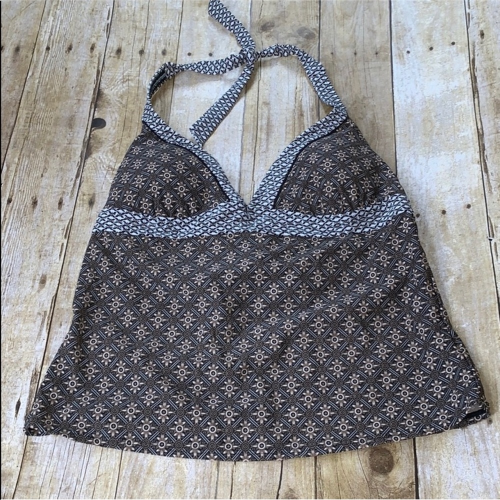 Athleta tankini halter tie back swimwear xl